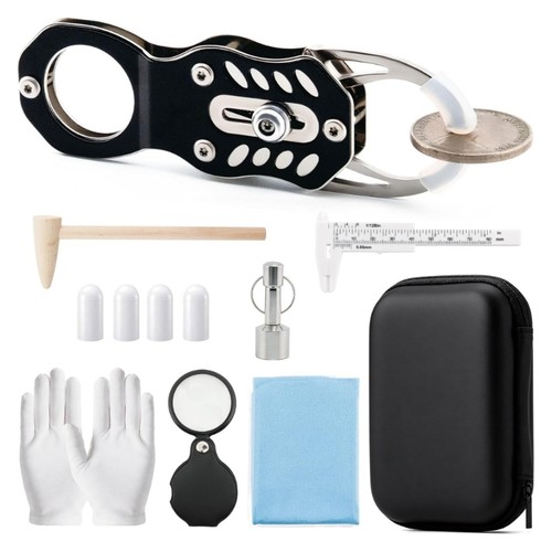 Portable coin review kit with - portable,